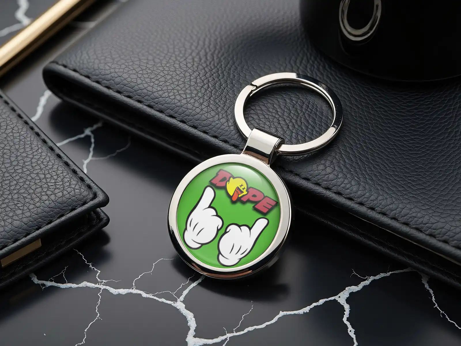 Keyring Pet Personalised Steel Style